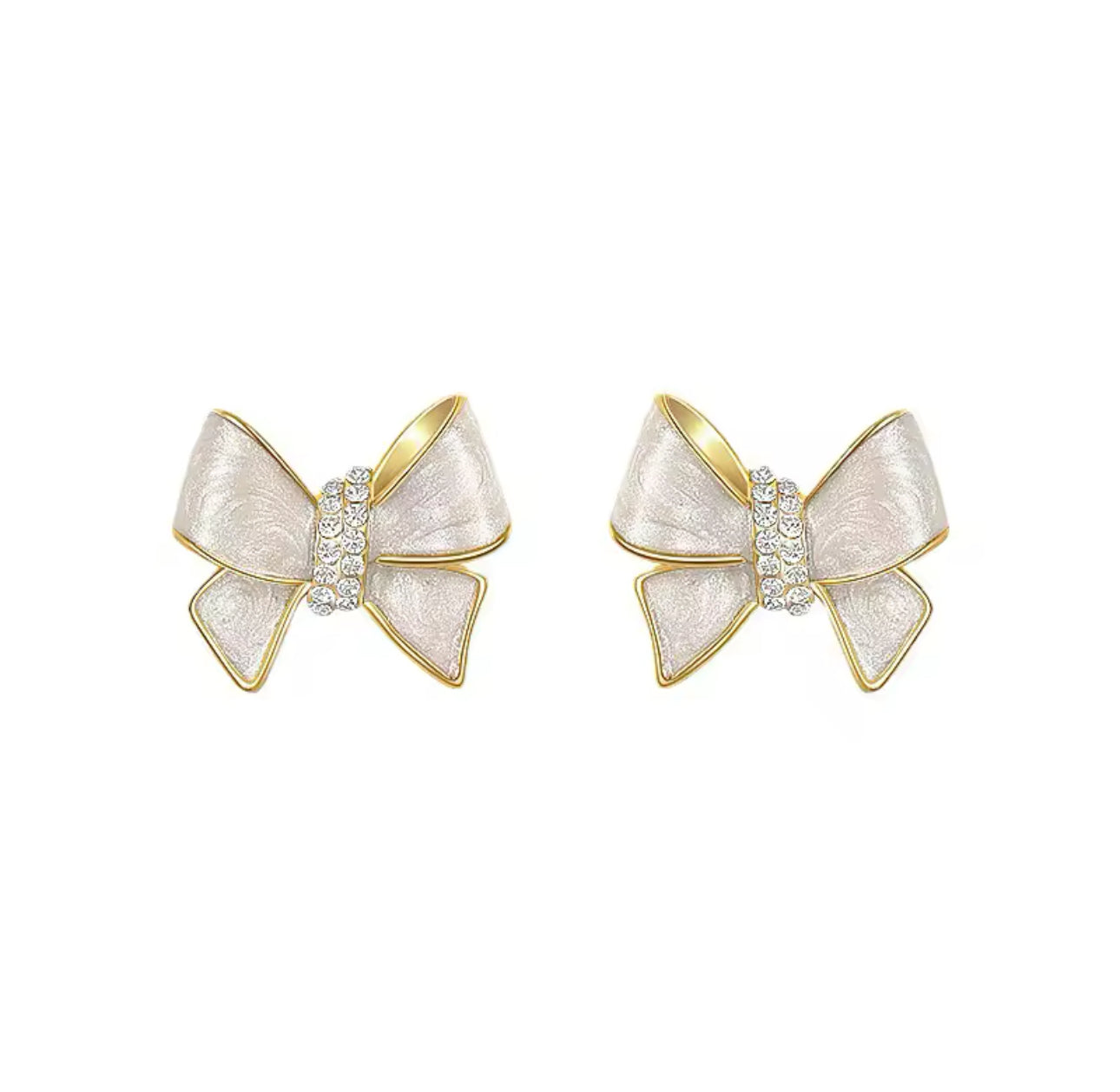 Blanche Bow Earrings