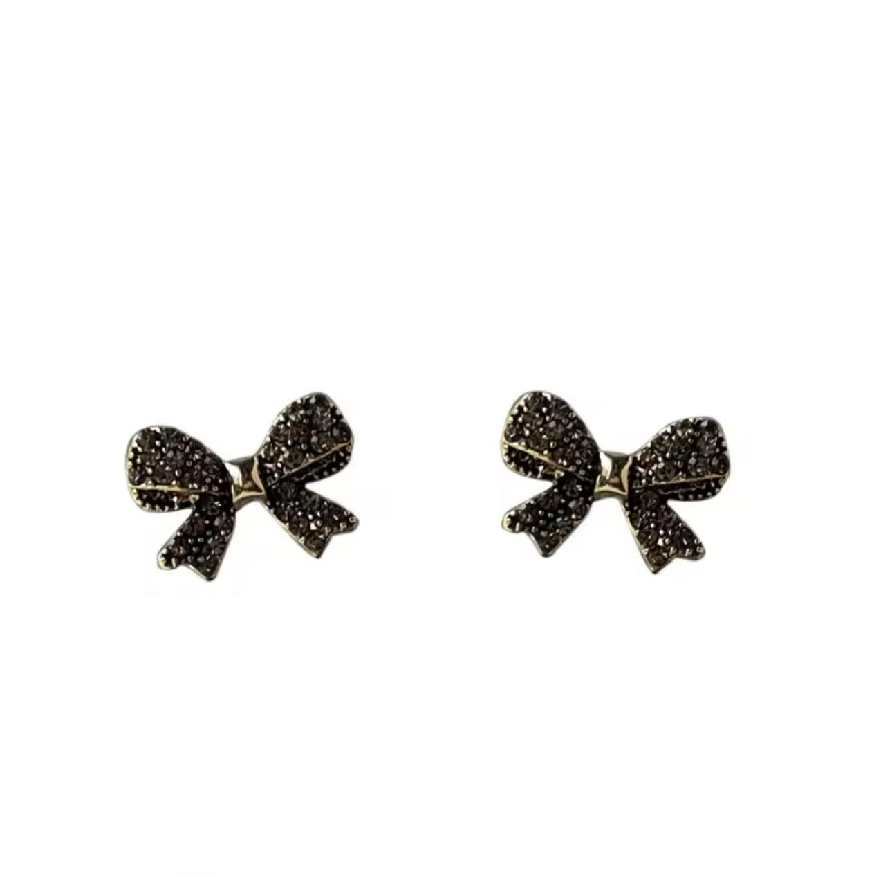 Noir Bow Earrings